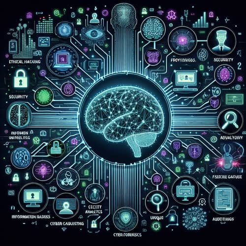 AI System Analyzing Cybersecurity & Career Paths in Ethical Hacking, Security Analysis, Cyber Forensics