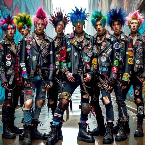 Gay Punk Rockers with Jinx Manhwa Gacha Style