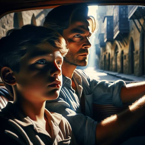 Cinematic Vintage Car Drive in Egypt | Silent Narratives