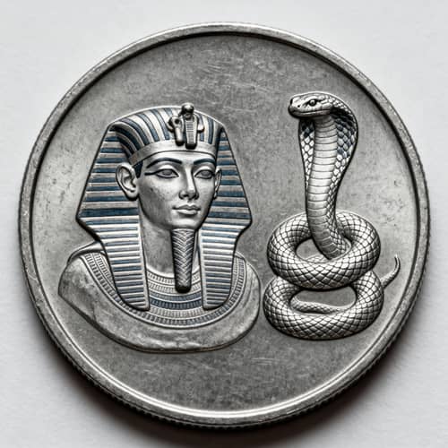 One Pound Coin: Sudan Pharaoh & Snake Design One Pound Coin: Sudan Pharaoh & Snake Design