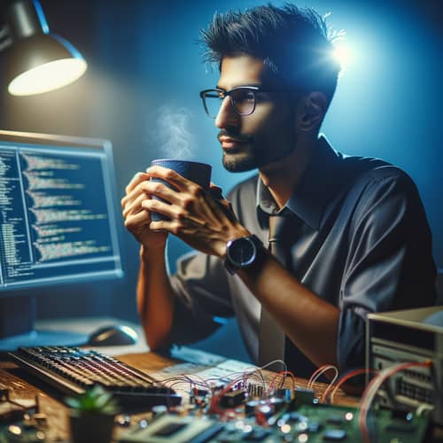 Computer Engineer Resolving Programming Issues | Coffee Break