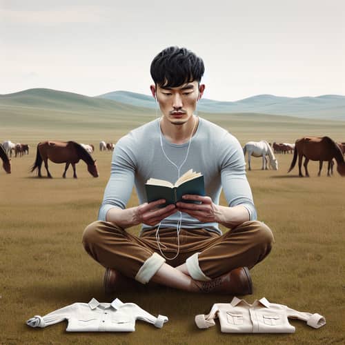 High-Definition Realistic Passport-Style Image in Grassland