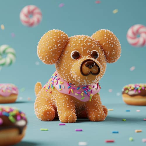 Transform Your Donut into a Dog Character