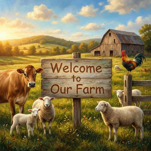 Welcome to Our Farm: Rustic Charm & Livestock Welcome to Our Farm: Rustic Charm & Livestock