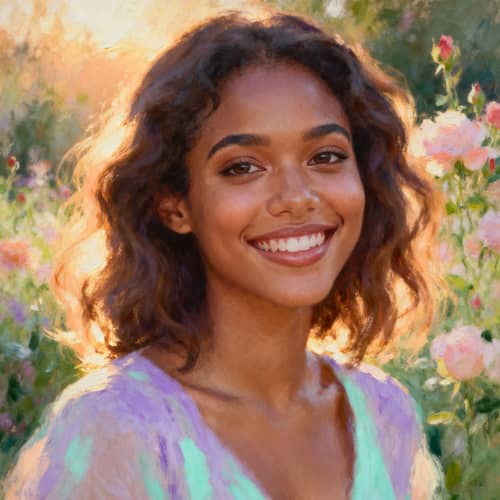 Stunning Portrait of a Biracial Model Stunning Portrait of a Biracial Model