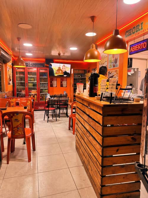 Warm Neon Lighting in Orange and Red Decor