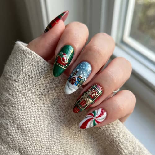 Vibrant Christmas Nail Art Designs & Patterns