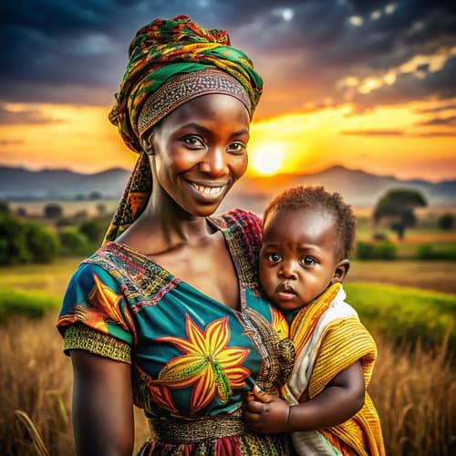 African Mother and Child: A Cultural Embrace