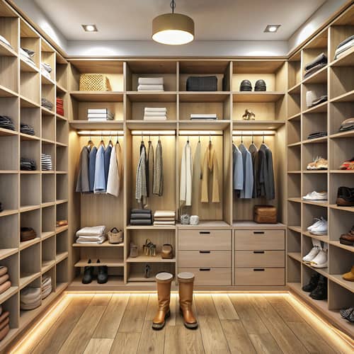 Modern Walk-In Closet Design Ideas