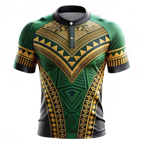 Ethnic Tribal Pattern Jersey - Vibrant & Stylish Design