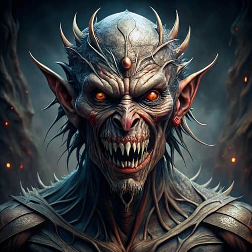 Grotesque Dark Fantasy Monster | Nightmarish Features