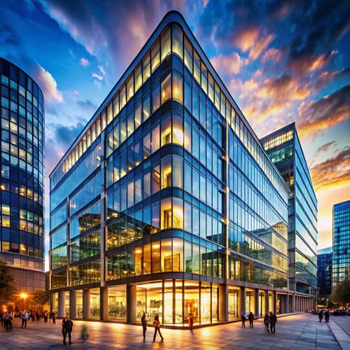 Modern Commercial Property in London - Sunset Views