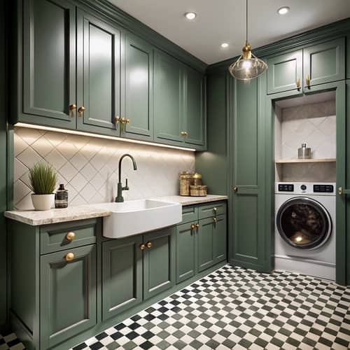 Elegant Modern Laundry Room Design Ideas