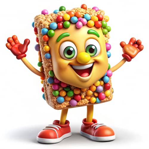Colorful Candy Mascot for Kids' Brand
