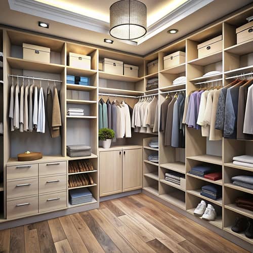 Stylish 12'x12' Custom Closet Design Layout