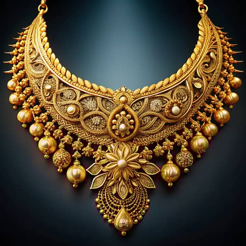 Luxury Gold Necklace with Elegant Designs
