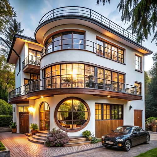 Charming Vintage House with Round Windows