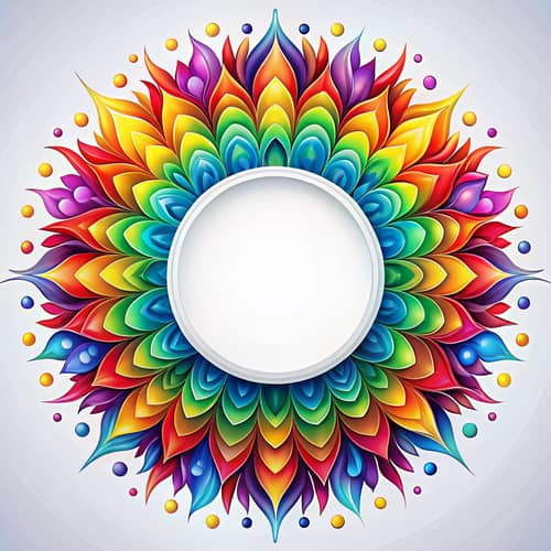 Vibrant Rainbow-Themed Vector Art for Custom Designs