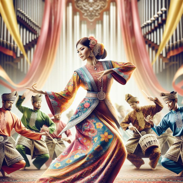 Malaysian traditional dance performance
