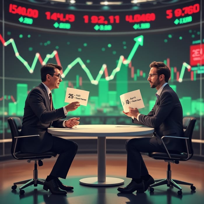 Analyzing Fed Rate Cut 25 vs 50 Basis Points AI Art Generator Easy