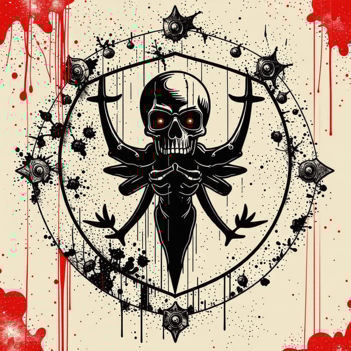 Post Apocalyptic Logo Shield Gustavete 2 AI Art Generator EasyPeasy.AI