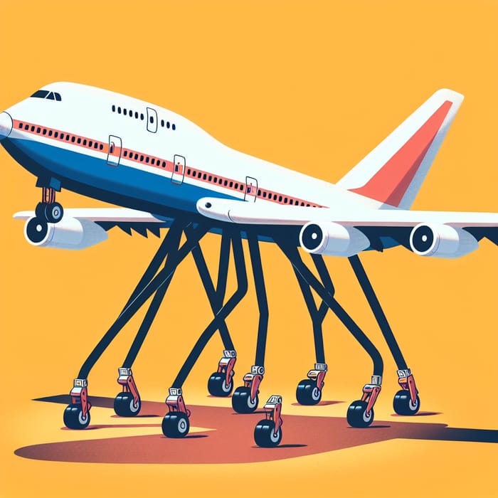 Airplane with Legs A Unique Design Concept AI Art Generator Easy