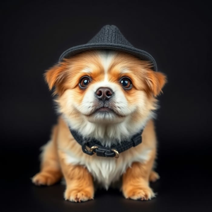 Cute Dog Wearing a Hat - Adorable Canine Styles | AI Art Generator ...