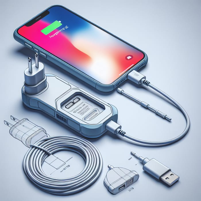 Smartphone Charger with Innovative Cable Management for Efficient Charging