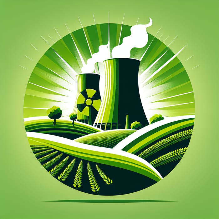 Symbolic Representation of Green Energy and Economy with Nuclear Power