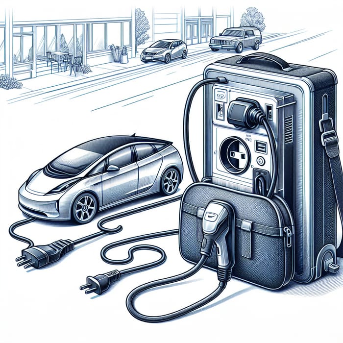 Portable AC EV Charger with Carry Bag - Emergency EV Charging Solution