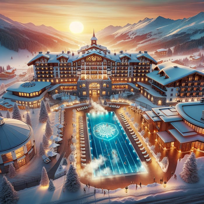 Luxury Chalet Hotel with Plush Spa & Open-Air Pool at Ski Resort