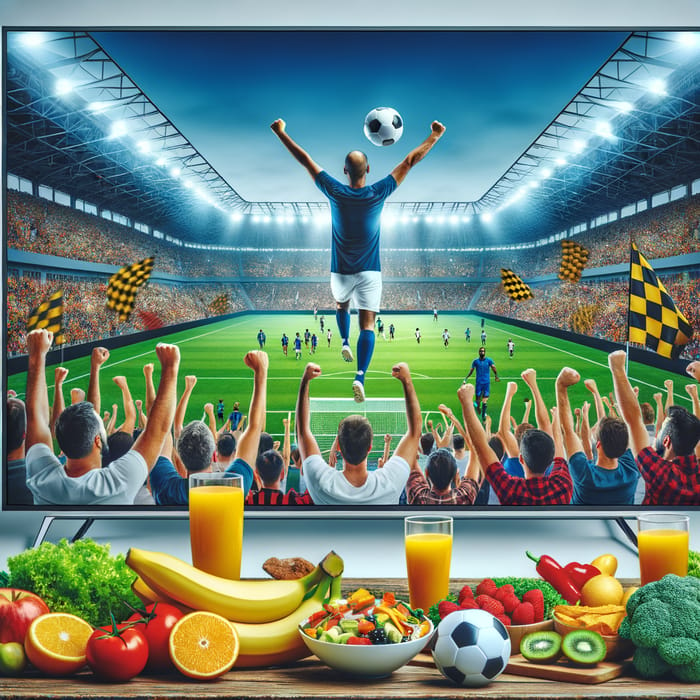 Haier Flat-Screen TV Shows Soccer Fans in Stadium