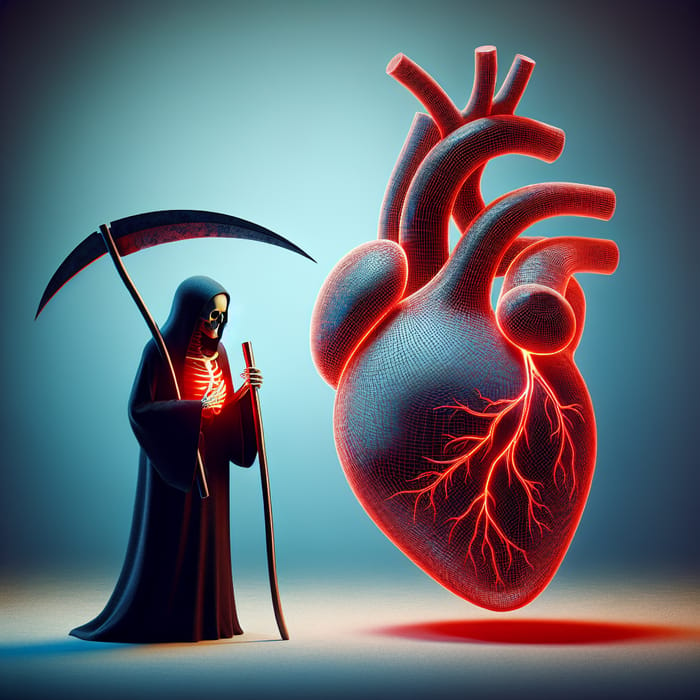 Heart Meets Death: Symbolic Encounter of Life & Death - Visual Imagery