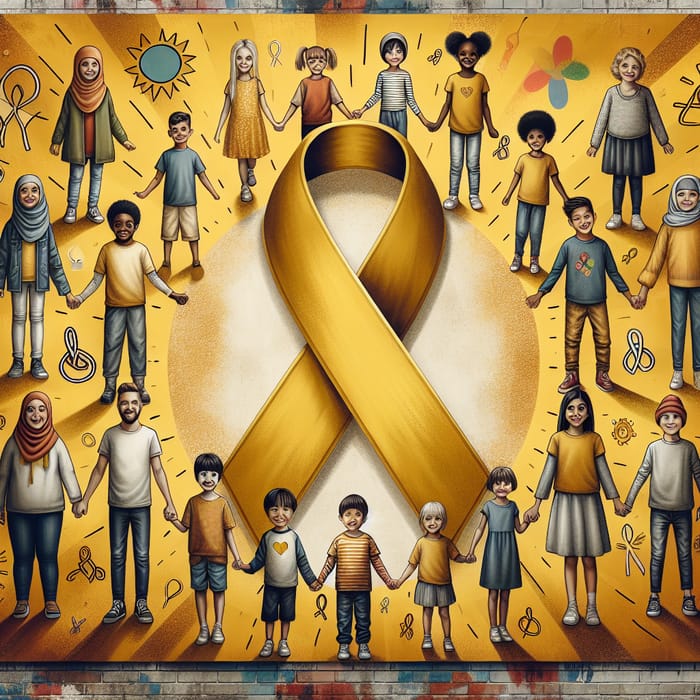 Pediatric Cancer Mural: Spreading Awareness & Hope