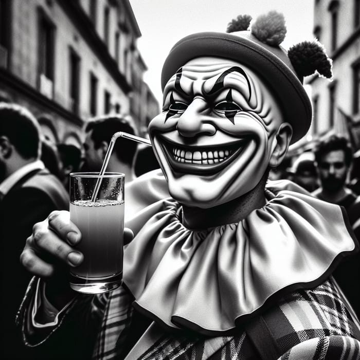 Matteo Salvini: Charismatic Clown Politician with Apple Juice