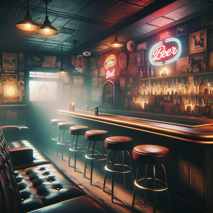 Sleazy Vintage Bar | Worn-in Aesthetic | Abandoned Charm