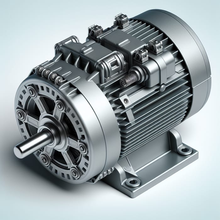 3D Electric Motor Vectorization - High-Quality 3D Rendering