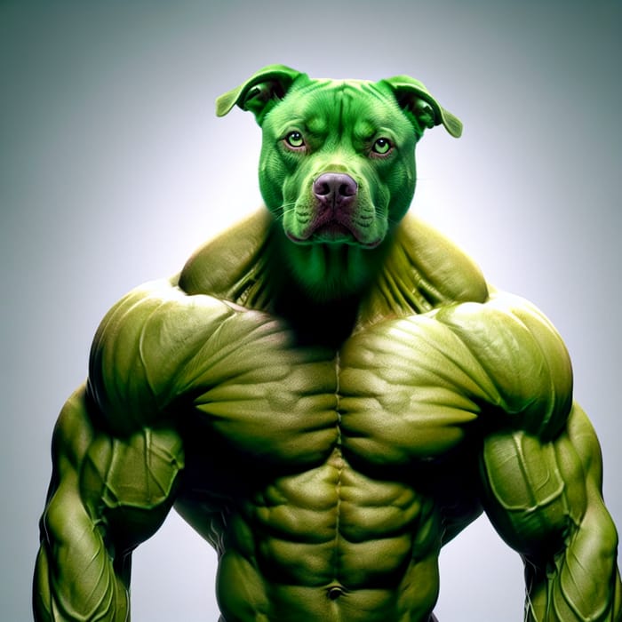 Hulk-Like Strong Dog: Muscular Canine Bodybuilder