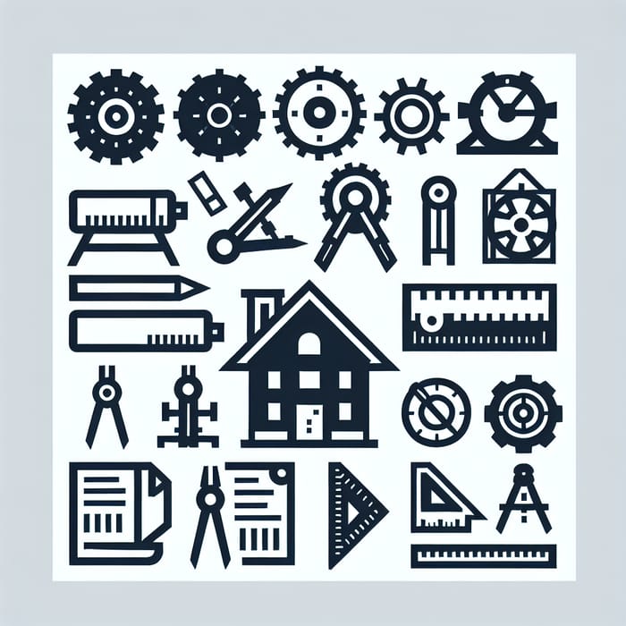 Architectural Structure Design Icons - Free Icon Set