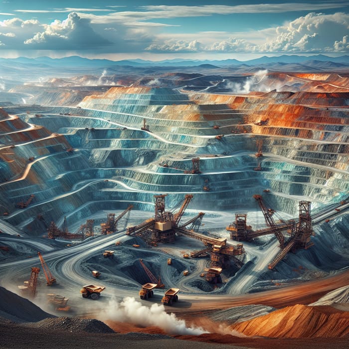 Mongolian Oyu Tolgoi Copper Mining - Landscape View