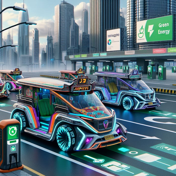 Futuristic Jeepneys - Colorful Transport of the Future