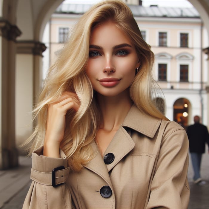 Beautiful Blonde Woman Portrait