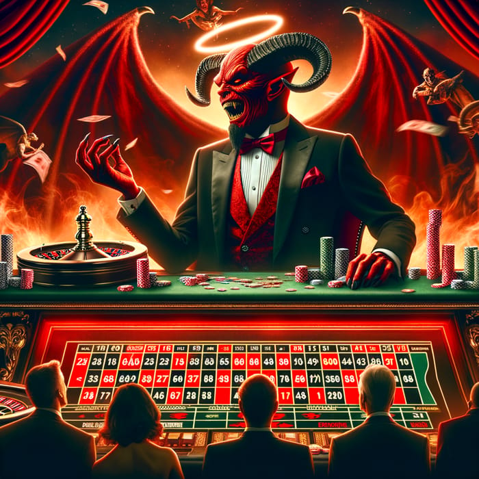 Satanic Casino Boss: Mysterious Charisma and Malevolent Intrigue