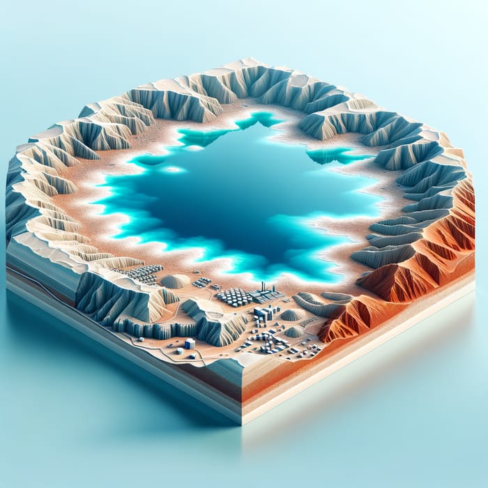 Dead Sea 3D Model: Discover the Beauty Below Dead Sea 3D Model: Discover the Beauty Below
