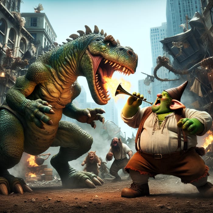 Godzilla vs. Shrek: Epic Battle
