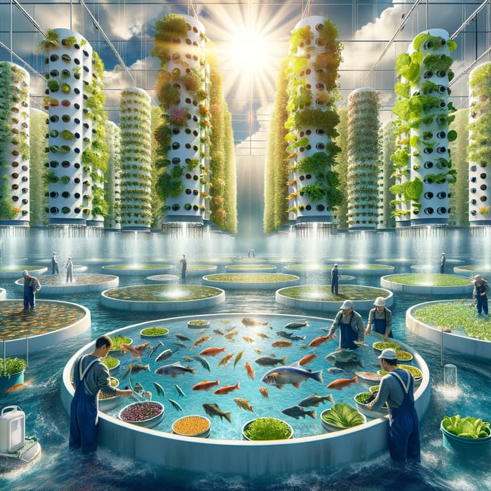 Sustainable Aquaculture: Environment-Friendly Fish and Greens System