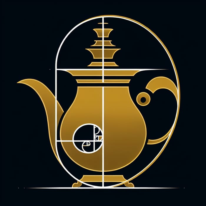 Minimal Fibonacci Sequence & Golden Ratio Samovar Logo