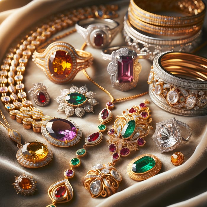 Opulent Jewelry Collection: Gemstones, Diamonds & Craftsmanship