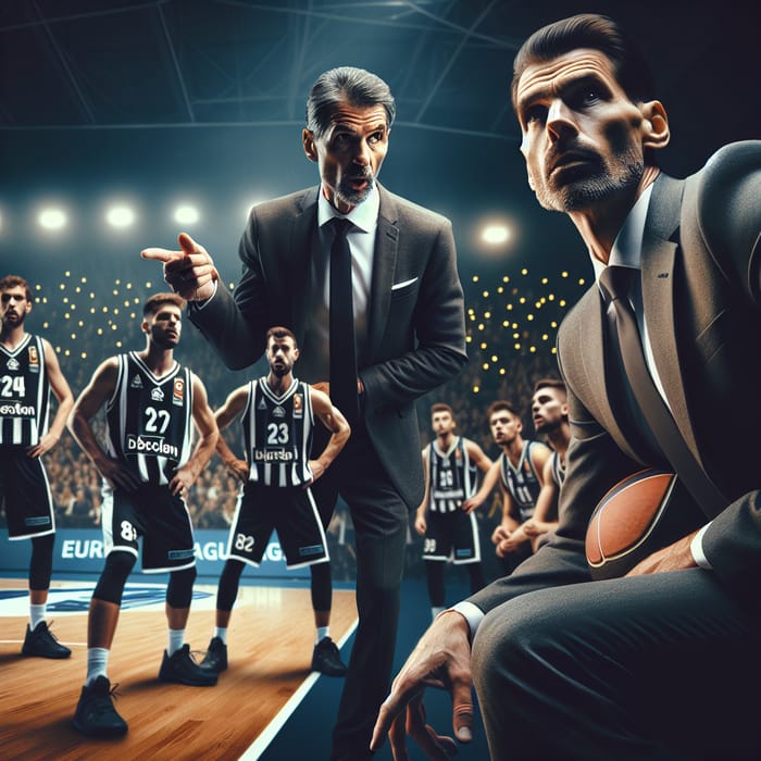 KK Partizan Coach Željko Obradović Euroleague Basketball Success