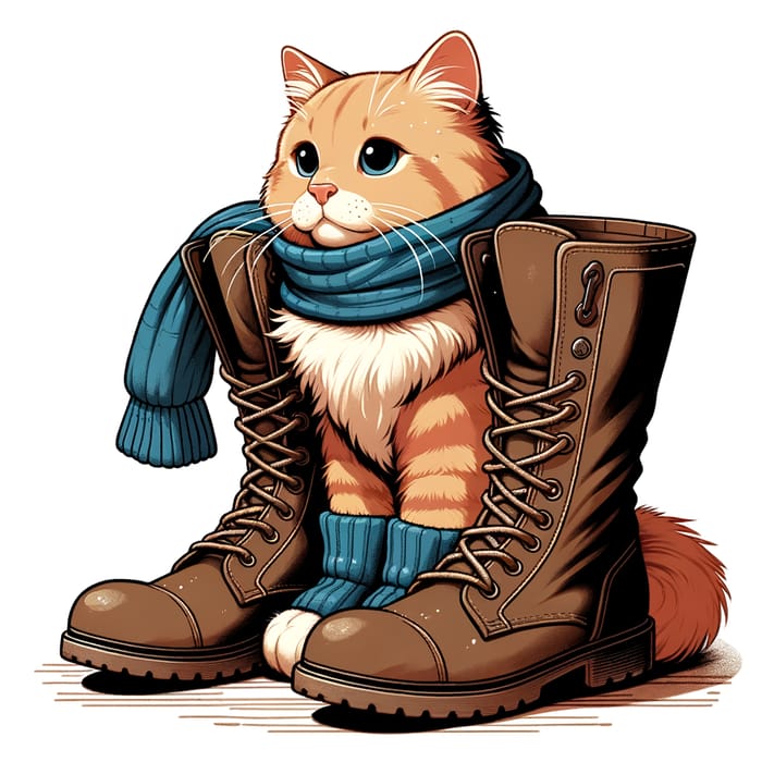 Cat in Boots Illustration